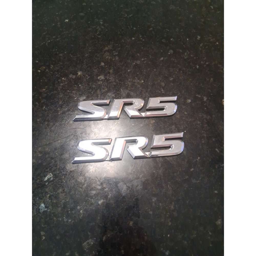 2001-2007 Toyota Sequoia SR5 Emblem Logo Letters Badge Side Chrome OEM Pair